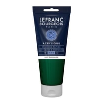 Peinture acrylique - Vert émeraude - 529 - Fine - Lefranc Bourgeois - Tube 200ml