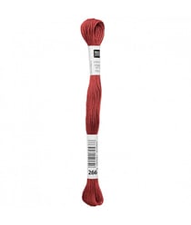 Fil à broder mouliné Uni - Rico Design 266 Rouge