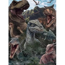 Puzzle jurassic world : t-rex et pteranodon dinosaures 150 pieces - collection animaux prehistorique - nathan - 86157