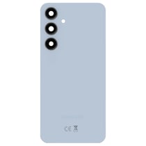 Samsung Vitre arrière pour Samsung Galaxy S24 FE Original Service Pack Bleu