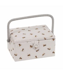 Coffret à couture motif Abeille - 18.5x25.5x14.5 cm - Hobby Gift Multicolore
