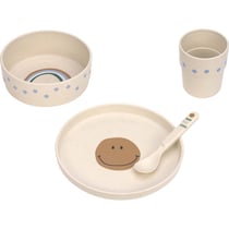 Coffret repas Happy Rascals Smile bleu ciel (4 pièces) Lässig