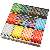 Crayon de Cire Colortime, L : 10 cm, ép. 11 mm, ass. de couleurs, 12x24 pièces/ 1 Pq.