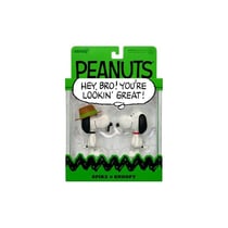 Snoopy - Pack 2 figurines ReAction Snoopy & Spike 10 cm - Super7