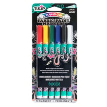 Feutres textiles opaques pointe ronde - Tulip - Multicolore - Primary