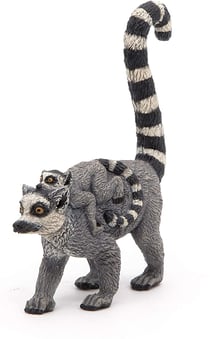 Figurine Lémurien et son bébé - Papo