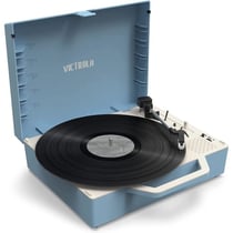 Platine vinyle Victrola Re-Spin Eco conçue Bleu