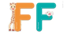 Lettre F Sophie la Girafe - Janod
