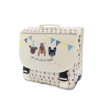 Cartable SPA Animaux 36 CM Party dog Blanc