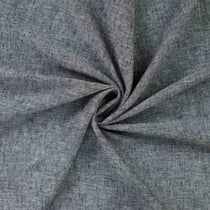 Tissu Lin Coton uni Gris anthracite chiné