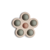Jouet de dentition à pression Fleurs vert sable
