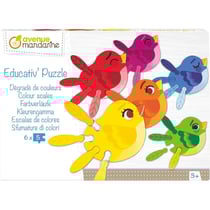 Puzzle - Educatif - 6x5 pièces - Enfant dès 3 ans - Oiseaux - Apprendre les couleurs