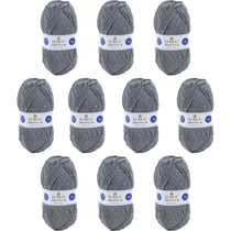 10 pelotes - 100% acrylique - Gris - 838 - 50g - 140m - DMC - Knitty 4 - Tricot