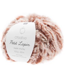 Pelote de fourrure Créative Petit Lapin Super Chunky - 100GR - Rico Design 03 Marron