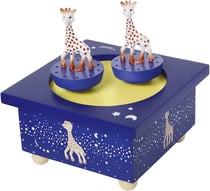 Boite Musique Bois Sophie la Girafe Voie Lactee - Trousselier - Bleu