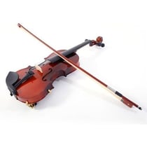 Alightup - Violon acoustique 4/4 - Plein bois - Marron - Ensemble accessoires
