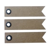 100 étiquettes kraft - Fanion