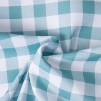 Tissu Polyester Rayures Céladon sur fond Blanc