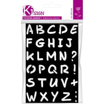 Ki-Sign - Pochoir adhésif Alphabet 12x18 cm lettre haut 20.5 mm