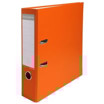Classeur à levier - Orange - Dos large - 75mm - 2 anneaux - Exacompta