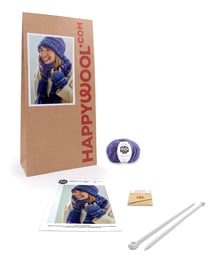 Kit Tricot Accessoires Ensemble Patinage BLEU