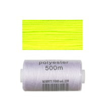 Bobine 500m fil polyester Jaune fluo
