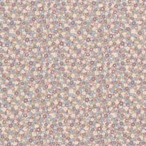 Tissu Jersey Coton Fleurs Louna rose sur fond Ecru