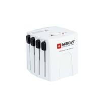 Skross Adaptateur de Voyage Universel Compact MUV Micro Blanc