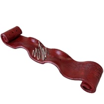 Porte encens artisanal rouge