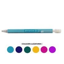 Stylo porte-mines 0.7 mm rayures couleur message Apli