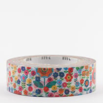 Masking tape - Liberty fleurs multicolores - 7 m x 15mm