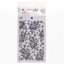 Pochoir plastique souple réutilisable 24 x 14.5 cm Ciao Bella ROSEBUSH 85