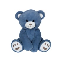Peluche nounours Gipsy Toys bleu foncé 25 cm, yeux de sécurité en perles