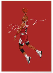 Affiche Michael Jordan - Dunk iconique | A3 : 29,7x42cm