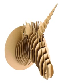 Maquette en carton à assembler Trophée Licorne 25x40x28 cm