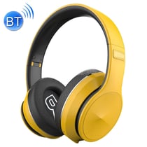 Casque Audio Sans Fil Bluetooth V5.0 Batterie Longue Durée FM Micro SD Jaune YONIS