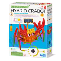 4M KidzLabs GREEN SCIENCE/Solaire Hybride: CRABE 17x11cm, nécessite 1 pile AAA 1,5V (excl.), instructions détaillées incluses, en boîte 20,5x6x27,5cm, 5+ - Version Anglaise