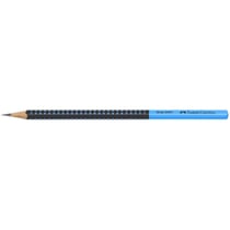 Crayon graphite FABER-CASTELL GRIP 2001 TWO TONE - HB - Corps triangulaire bicolore bleu