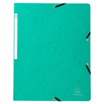 Chemise à élastique sans rabat carte lustrée 400gm2 - A4 - Vert - x 25 - Exacompta