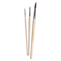 Set pinceaux Jard.enfants+école FSC 100%, 3pinceaux ronds synthét., 3 pces