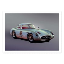 Affiche 30x40 cm - Mercedes-Benz 300 SLR - Artmoric