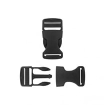 Lot de 2 boucles anti-glisse plastique noir 47mm x 24mm