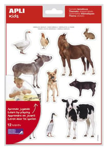 P.GOMMETES ENL ANIMAUX FERME 12F