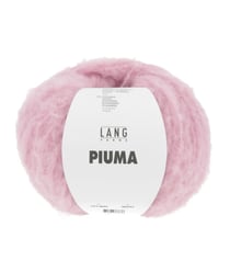 Pelote de laine et coton à tricoter PIUMA - Lang Yarns 45 Rose