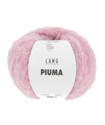 Pelote de laine et coton à tricoter PIUMA - Lang Yarns 45 Rose