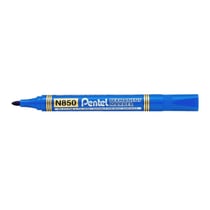 Marqueur permanent Pentel N850 - Bleu - Pointe conique 4,2 mm - Lot de 12
