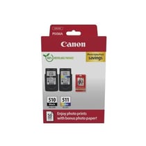 Pack de 2 cartouches d'encre + pack papiers photo - PG-510 Noir + CL-511 Couleur