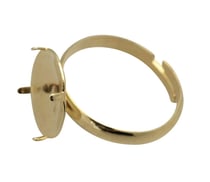 SACHET DE 3 MONTURES DE BAGUE PICOT DOREE