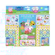 Set 500 Pièces Peppa Pig - Stickers & Coloriage
