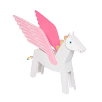 PÉGASE BLANC ET ROSE